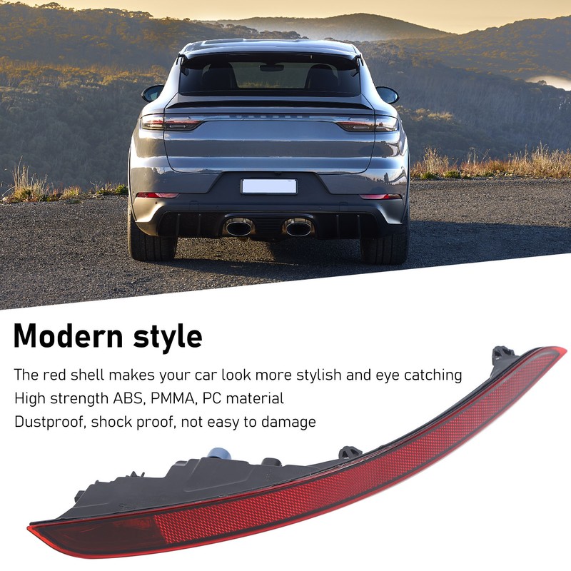 Rear Bumper Light Red Housing Bumper Indicator Reflector Replacement For