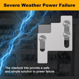 QYZZRS Generator Interlock Kit Compatible with GE 100 Amp Panel,1 3/8" Spacing Between Main Breaker and Generator Circuit Breaker(1)