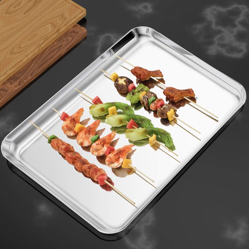 Baking Sheets Set of 2, Bastwe 20 inch Stainless Steel