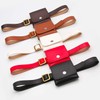 White Fang BT260 Women's Waist Mini Bag Pouch, Leather Belt,