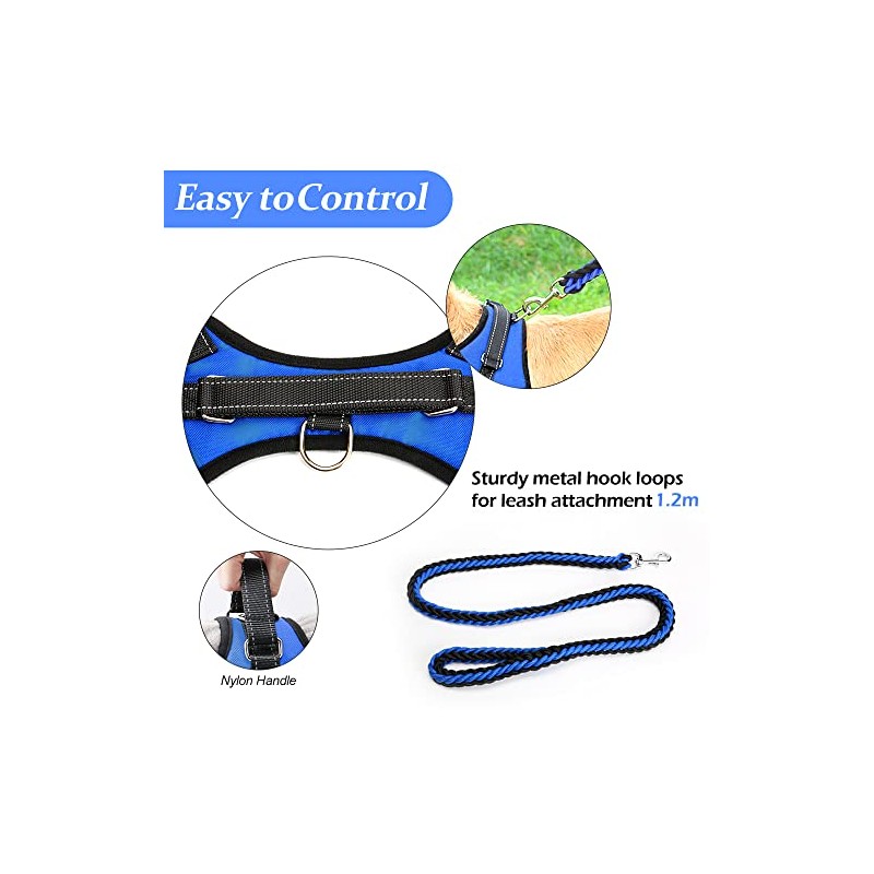 Jasonwell Collar para Perro - Pequeño Mediano Grande Pechera para
