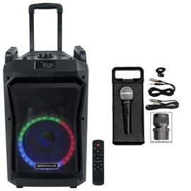 Universal Rockville RockNGo 800 10" Portable Wireless Bluetooth Speaker w/LED + Microphone