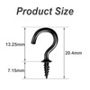 Pack of 200 Mini Screw Metal Cup Hooks Eye Screw