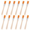 12 Stück Borstenpinsel Set, Pinselset Malerbedarf, 13.5cm Flachpinsel mit Holzgriff