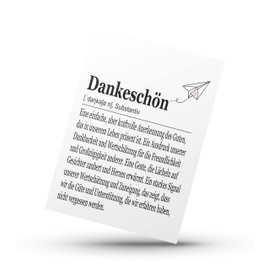 PURESIZE Thank You Cards Definition, Farewell Cards for Job Change, Place Cards, Employee Christmas, A6, Set of 12, (English Language Not Guaranteed)