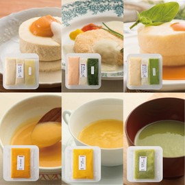 Shiawase Rice, Swallowing Food, Nursing Food, 3 Main Dishes + 3 Soups, Set of 3