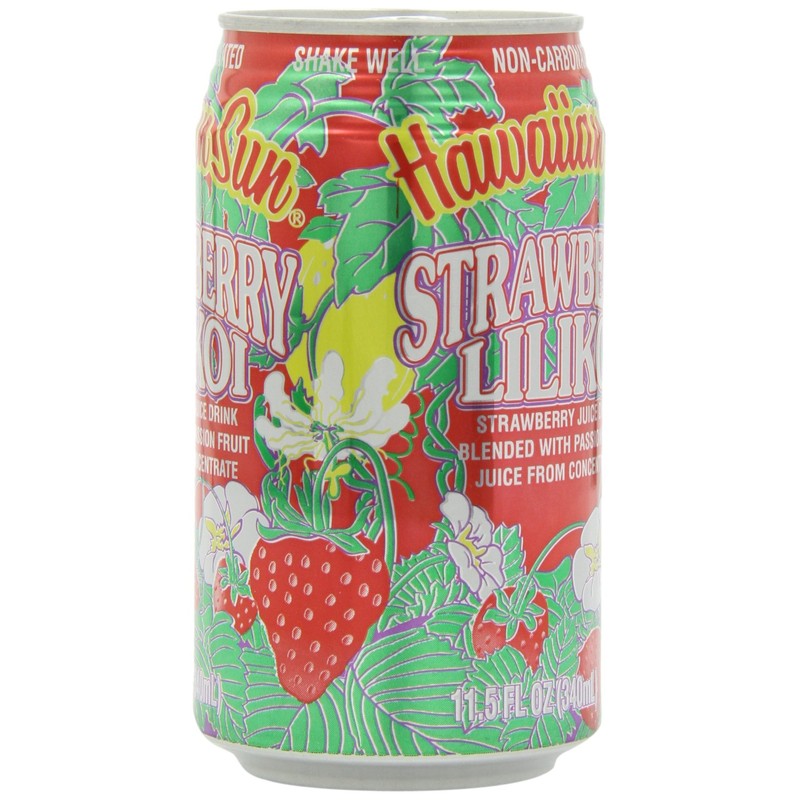 Hawaiian Sun Lilikoi, Strawberry, 11.5-Ounce (Pack of 24)