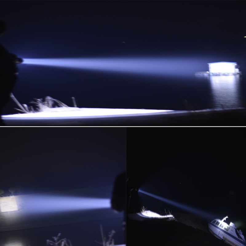Odear Super Bright Torch Searchlight Handheld Portable LED Spotlight USB
