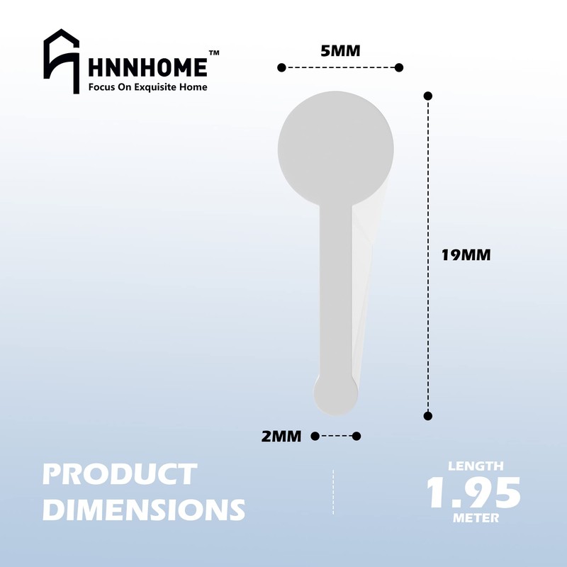 HNNHOME White Shower Screen Seal Strip for Folding Doors (1.95