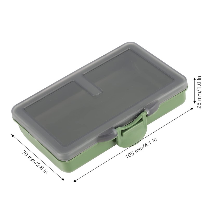 Fishing Tackle Box 2Pcs Multiple Compartments Box Organizer for Fishing