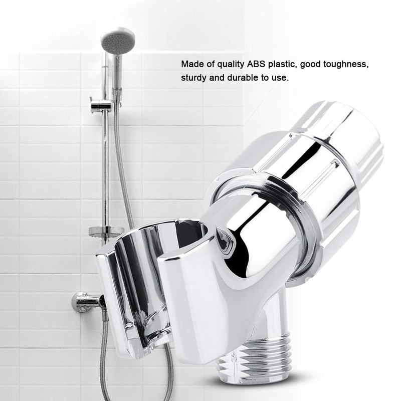 3-Way Shower Head Diverter Shower Arm Mounted Bracket Splitter Bathroom