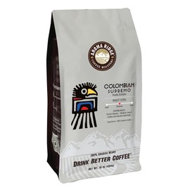 Colombian "Supremo" Decaf Coffee by Aroma Ridge, Swiss Water Processced, Whole Beans Coffee, Freshly Roasted, 16oz