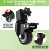 Caster Wheels Set for Blackstone Griddle Stand, 2 Inch Heavy