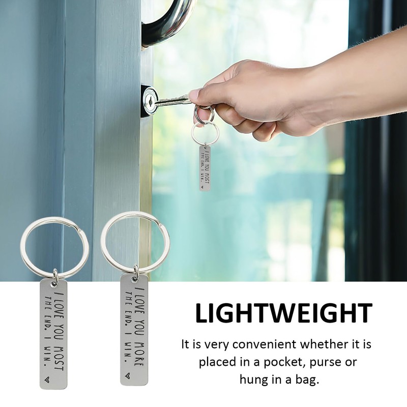 CYNOSURETECH 2 Keychains For Couples, With 2 Storage Bags, Driving
