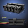 Nilight 4 Gang Rocker Switch Box SPST Toggle Panel 12V