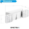 AA Spectsun 2 Packs Emergency Lights with Battery Backup Led