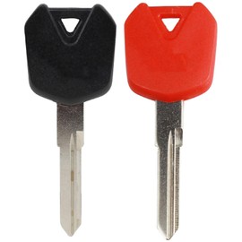 gradora Motorcycle Blank Uncut Key Motorbike Duplicate Key Replacement for Kawa-saki Ninja 250R 300 EX250 Ninja300 Versys-X 300 (Pack of 3)