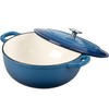 EDGING CASTING Enameled Cast Iron Dutch Oven Pot with Lid,