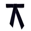 EmilyRose Couture Large Velvet Hair Bow Collection (Alligator Clip, Navy