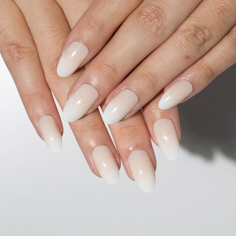 TENPAL Short Almond Press on Nails Full Cover Glue on