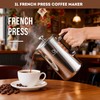 TOMAKEIT 1L/34 Oz French Press Coffee Maker,304 Stainless Steel Coffee