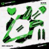 Factory EFX Black & Green Slick Racing Graphics Kit fits