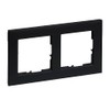 LEGRAND, Seano 765372 Double Frame, Thermoplastic, Halogen-Free, Dimensions: 87 x