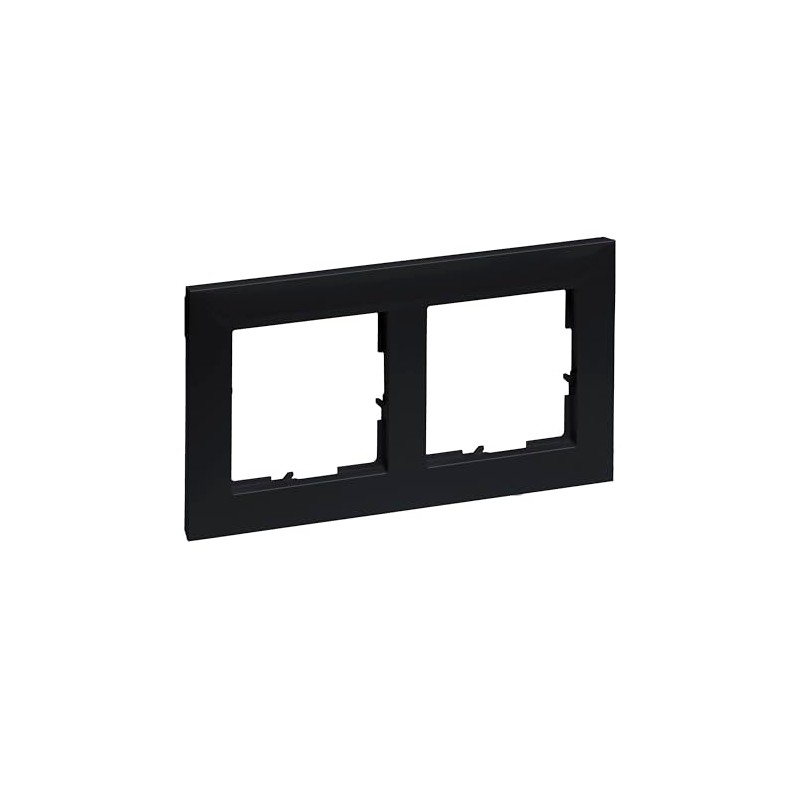 LEGRAND, Seano 765372 Double Frame, Thermoplastic, Halogen-Free, Dimensions: 87 x