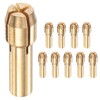 M METERXITY 10-Pack Brass Drill Chuck, 1/25 Inch/ 1 mm