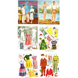 Nurse and Doctor, Restored 1952 Paper Doll