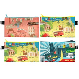 allydrew LOQI Urban Cities Zip Pockets (Set of 4)