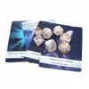CREEBUY DND Dice Set 7Pcs Transparent Mix White Cloud Dice