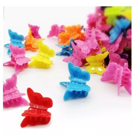 Xloey Butterfly Hair Clips, 100 Packs Assorted Color Beautiful Min