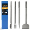 4-Piece SDS Max Chisel Set, 12-Inch Rotary Hammer Chisels