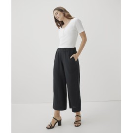 Pact Organic Cotton Women's Gauze Wide Leg Pant Black
