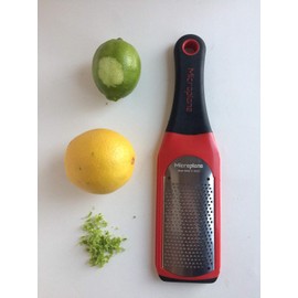 Microplane Artisan Series Rallador y Zester de queso (fino, rojo)