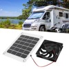 10W Solar Powered Exhaust Fan 5V Waterproof Portable Monocrystalline Silicon