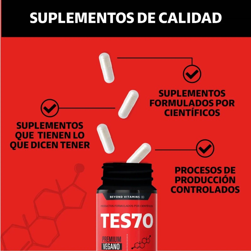 Testo Vitaminas Para Hombres | Precursor - 180 Capsulas Sin