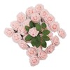 25pcs Artificial Roses Light Pink Fake Bulks Box for DIY