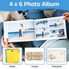 uxcell Small Photo Album, 5x7 Inch Linen Cover Pockets Photo