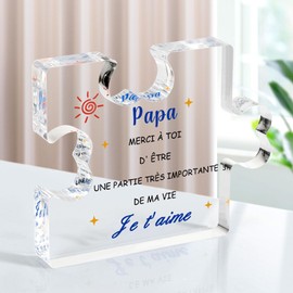 Dad Valentines Gifts for Dad Birthday Gifts Puzzle Acrylic Plaque Daddy Birthday Gifts for Dad Gifts from Daughter Daddy Gifts Daddy Fathers Day Best Dad Gifts Papa Gifts Father Gifts