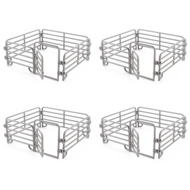 Horse Fence Toy, 16 Pieces Horse Corral Fencing Accessories Toy, Paddle Toy, Plastic Farm Fence for Barn Paddock Horse Stable Farm Animal, Educational Gift, Micro Landscape Decoration