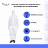 MaiMed Protective Overall, Protective Clothing, Work Suit Painter, White, XL,
