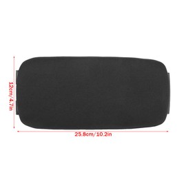 Centre Armrest 8P, Car Black Faux Leather Centre Console Armrest Lid Cap Pad Storage for 8P/2003-2013 8P0864245P (Fabric)