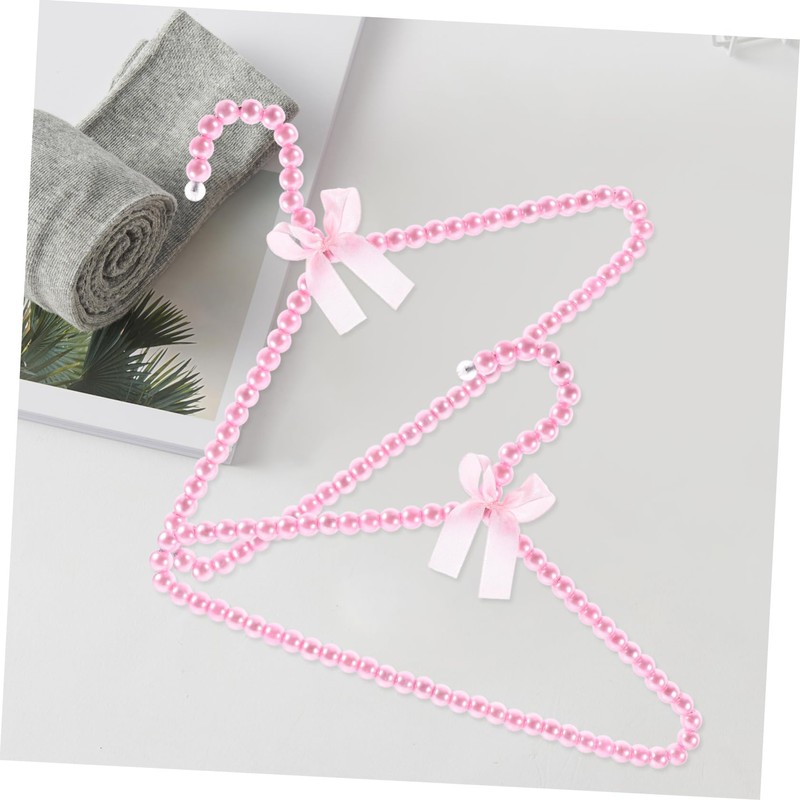 Gatuida 2pcs Pearl Hangers Mini Clothes Hangers for Decorative and