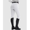 SANTINY Women's Horse Riding Pants Zipper Pockets Silicone Full-Seat Breeches