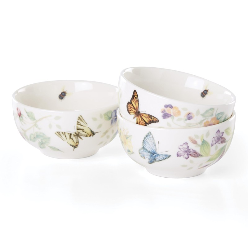 Lenox Butterfly Meadow Kitchen 3-Piece Mini Bowl Set, 1.70 LB,