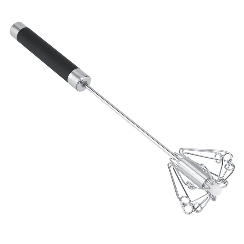 Schneebesen Manuell, Drehbarer Manueller Schneebesen Ei Halbautomatischer Schneebesen Schneebesen Edelstahl