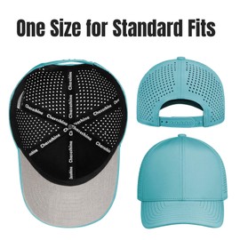 Chaseshine Performance Snapback Hats for Men Women,7 6 Panel Baseball Cap,Golf,Running,Workout