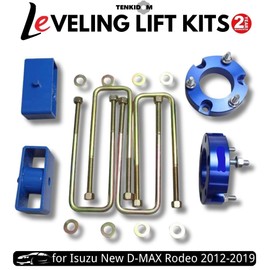 TENKIDOM Leveling Kits Suspension compatible with Isuzu New D-MAX 2012-2019 Front 32MM Rear 51MM